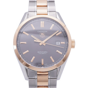 美品 タグホイヤー カレラ キャリパー5 WV215F K18GP/SS 自動巻き 腕時計 グレー 0173【中古】TAG HEUER メンズ