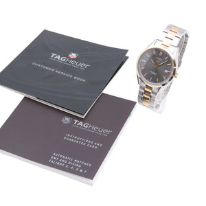 美品 タグホイヤー カレラ キャリパー5 WV215F K18GP/SS 自動巻き 腕時計 グレー 0173【中古】TAG HEUER メンズ