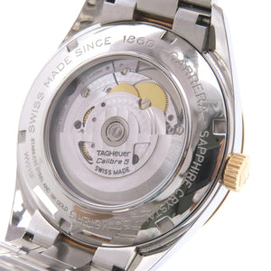 美品 タグホイヤー カレラ キャリパー5 WV215F K18GP/SS 自動巻き 腕時計 グレー 0173【中古】TAG HEUER メンズ