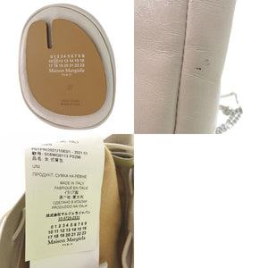 美品 メゾン マルジェラ Tabi タビ バゲットバッグ S56WG0113 ショルダーバッグ レザー ホワイト 0181【中古】Maison Margiela