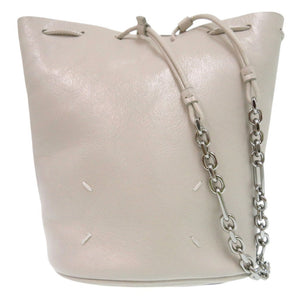 美品 メゾン マルジェラ Tabi タビ バゲットバッグ S56WG0113 ショルダーバッグ レザー ホワイト 0181【中古】Maison Margiela