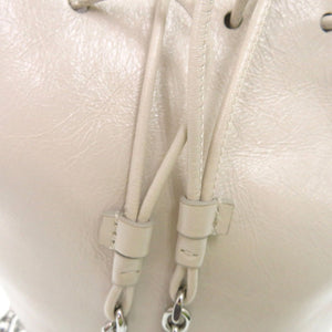 美品 メゾン マルジェラ Tabi タビ バゲットバッグ S56WG0113 ショルダーバッグ レザー ホワイト 0181【中古】Maison Margiela