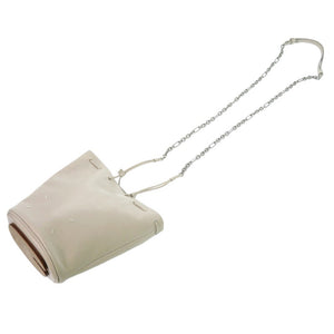 美品 メゾン マルジェラ Tabi タビ バゲットバッグ S56WG0113 ショルダーバッグ レザー ホワイト 0181【中古】Maison Margiela