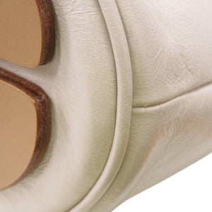 美品 メゾン マルジェラ Tabi タビ バゲットバッグ S56WG0113 ショルダーバッグ レザー ホワイト 0181【中古】Maison Margiela