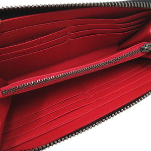 新品同様 クリスチャンルブタン PANETTONE ラウンドファスナー 長財布 Wallet 1235147 レザー ブラック 0190【中古】Christian Louboutin