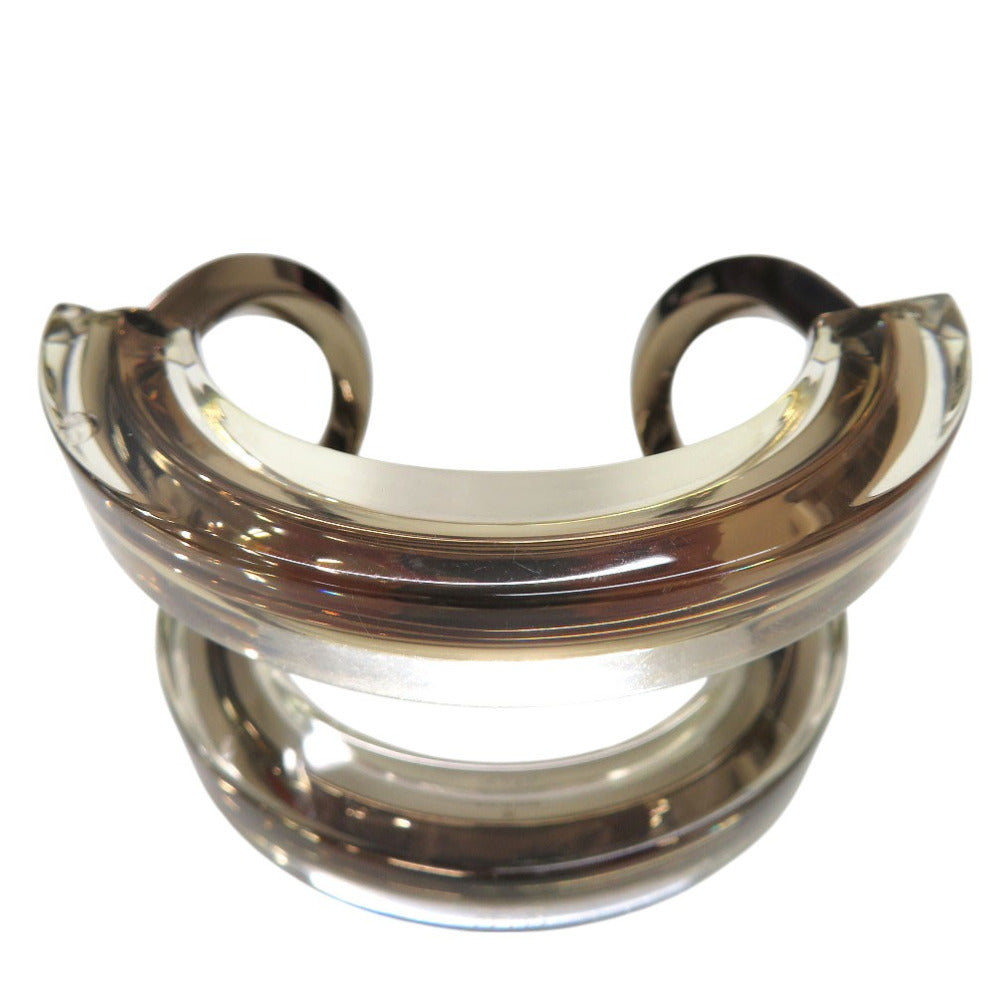 グッチ クリア バングル プラスティック シャンパンゴールド 0191【中古】GUCCI