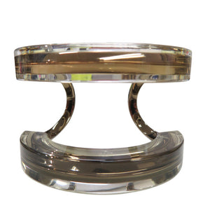 グッチ クリア バングル プラスティック シャンパンゴールド 0191【中古】GUCCI