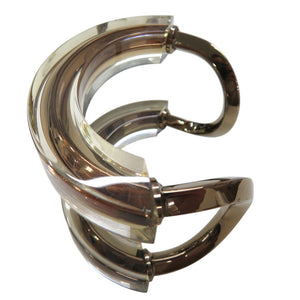 グッチ クリア バングル プラスティック シャンパンゴールド 0191【中古】GUCCI