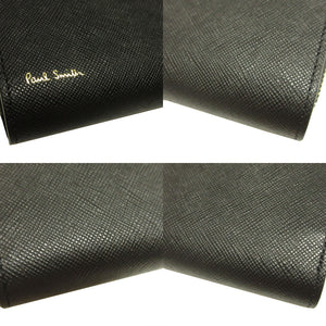 新品同様 ポールスミス レザー ブラック 黒 キーケース付 コインケース 0197【中古】Poul Smith