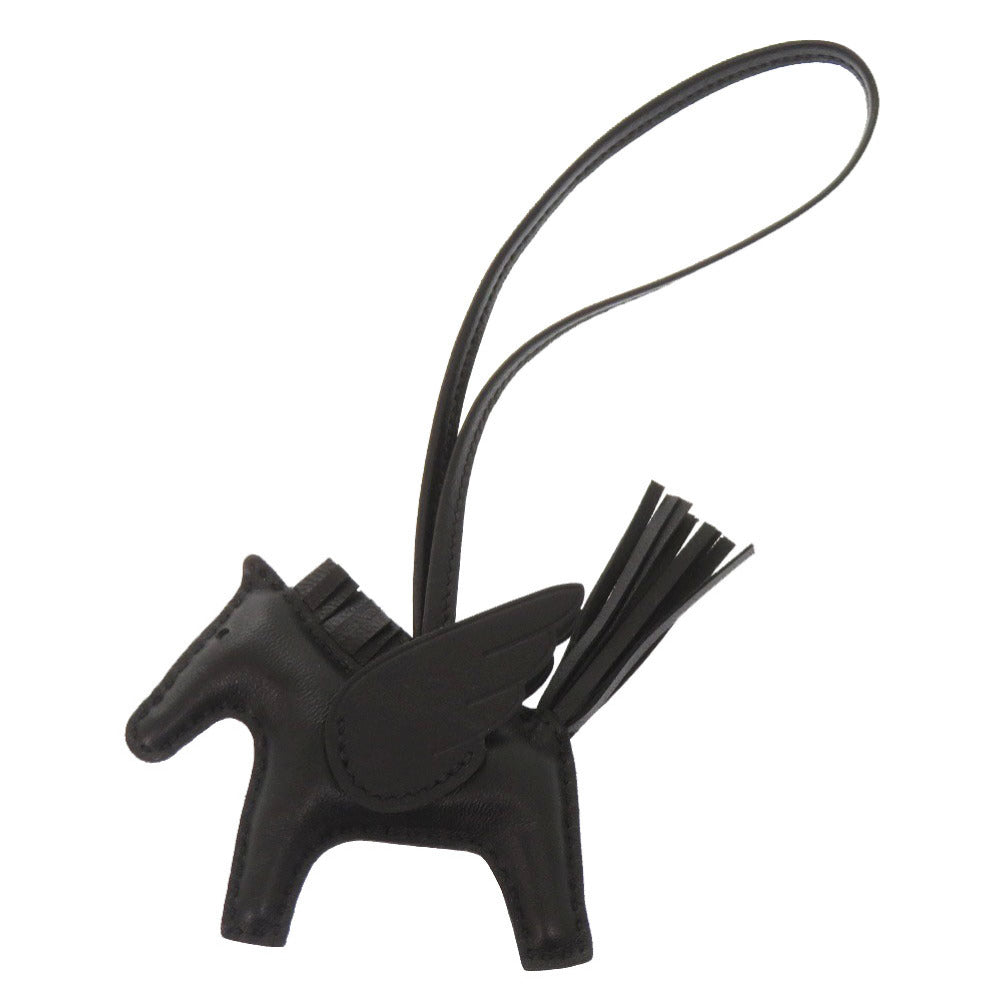 新品同様 エルメス ロデオペガサスPM チャーム アミューミロ ブラック W刻印(2024年製) バッグチャーム 黒 0200 【中古】 HERMES