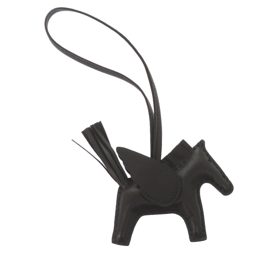 新品同様 エルメス ロデオペガサスPM チャーム アミューミロ ブラック W刻印(2024年製) バッグチャーム 黒 0200 【中古】 HERMES