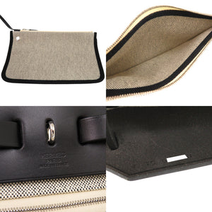 未使用 エルメス エールバッグジップ 31 PM ペガサスポップ トワルアッシュ ヴァッシュハンター ブルーインディゴ Y刻印(2020年製) ハンドバッグ 0221 【中古】 HERMES