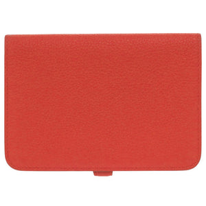 美品 エルメス ドゴン コンパクト トゴ ルージュガランス シルバー金具 Y刻印(2020年製) 二つ折り財布 0238【中古】HERMES