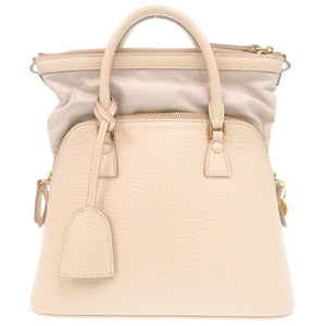 美品 メゾン マルジェラ 5AC S56WG0082 レザー ピンク 2WAY ハンドバッグ ショルダーバッグ 0248【中古】Maison Margiela