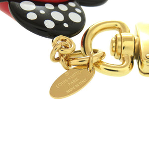 新品同様 ルイ ヴィトン LV×YK ポルトクレ ヴィヴィエンヌ インフィニティドット 草間彌生 M01145 キーホルダー ブラック ホワイト LV 0268 【中古】 LOUIS VUITTON