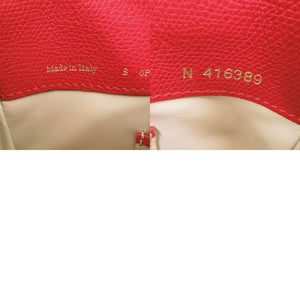 新品同様 ヴァレクストラ 2WAY トリエンナーレ スモール レザー レッド ハンドバッグ 赤 0271【中古】Valextra