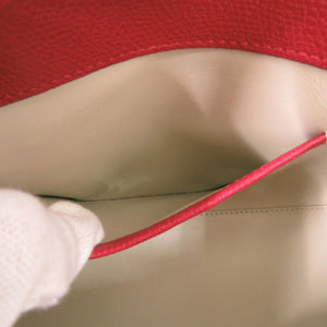 新品同様 ヴァレクストラ 2WAY トリエンナーレ スモール レザー レッド ハンドバッグ 赤 0271【中古】Valextra