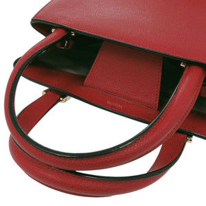 新品同様 ヴァレクストラ 2WAY トリエンナーレ スモール レザー レッド ハンドバッグ 赤 0271【中古】Valextra