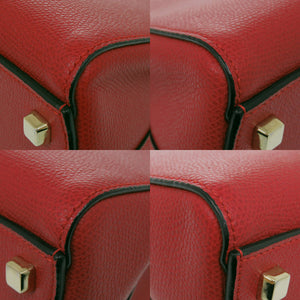 新品同様 ヴァレクストラ 2WAY トリエンナーレ スモール レザー レッド ハンドバッグ 赤 0271【中古】Valextra