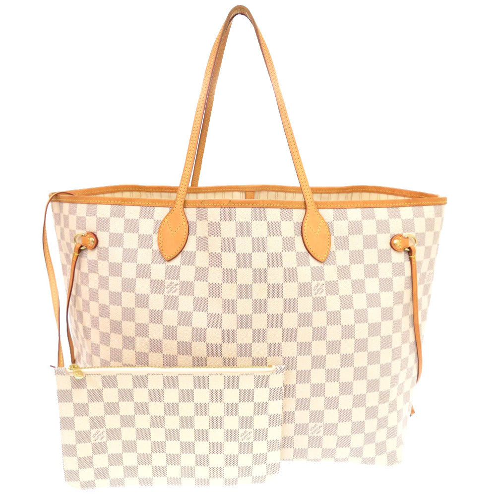 ルイ ヴィトン ネヴァーフルGM ポーチ付き ダミエ アズール N41360 トートバッグ LV 0289 【中古】 LOUIS VUITTON