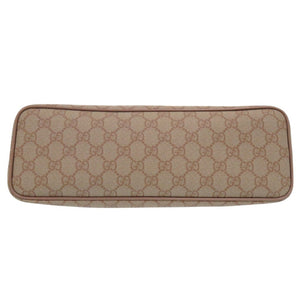 美品 グッチ 2way ハンドバッグ GGスプリーム 353440 コーティングキャンバス レザー ピンク 0302【中古】GUCCI