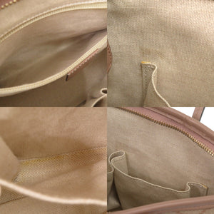 美品 グッチ 2way ハンドバッグ GGスプリーム 353440 コーティングキャンバス レザー ピンク 0302【中古】GUCCI