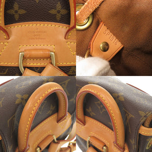 美品 ルイ ヴィトン ミニモンスリ モノグラム M51137 ブラウン リュックサック デイパック LV 0343【中古】LOUIS VUITTON