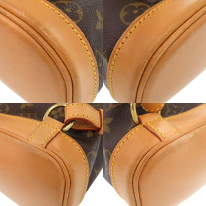 美品 ルイ ヴィトン ミニモンスリ モノグラム M51137 ブラウン リュックサック デイパック LV 0343【中古】LOUIS VUITTON