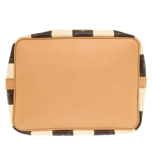 美品 ルイ ヴィトン プチ ノエ モノグラム レイユール M40564 ベージュ ブラウン ショルダーバッグ LV 0345【中古】LOUIS VUITTON