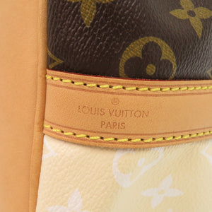 美品 ルイ ヴィトン プチ ノエ モノグラム レイユール M40564 ベージュ ブラウン ショルダーバッグ LV 0345【中古】LOUIS VUITTON