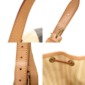 美品 ルイ ヴィトン プチ ノエ モノグラム レイユール M40564 ベージュ ブラウン ショルダーバッグ LV 0345【中古】LOUIS VUITTON