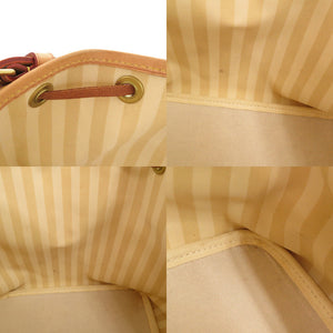 美品 ルイ ヴィトン プチ ノエ モノグラム レイユール M40564 ベージュ ブラウン ショルダーバッグ LV 0345【中古】LOUIS VUITTON