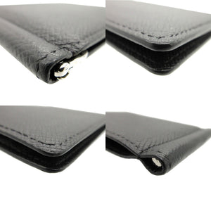 新品同様 ルイ ヴィトン マネークリップ ポルトフォイユ パンス M62978 カードケース タイガ/レザー ブラック LV 0349【中古】LOUIS VUITTON