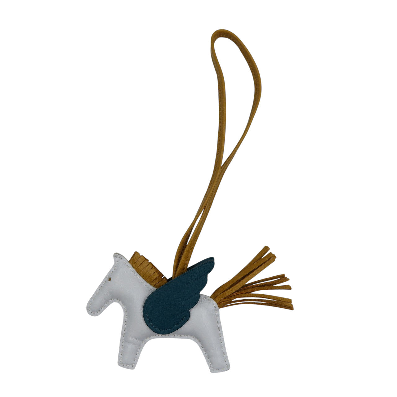 美品 エルメス ロデオペガサスPM アニョーミロ ブルーブリュム ヴェールボスフォール セサミ Z刻印 バッグチャーム 0354【中古】HERMES