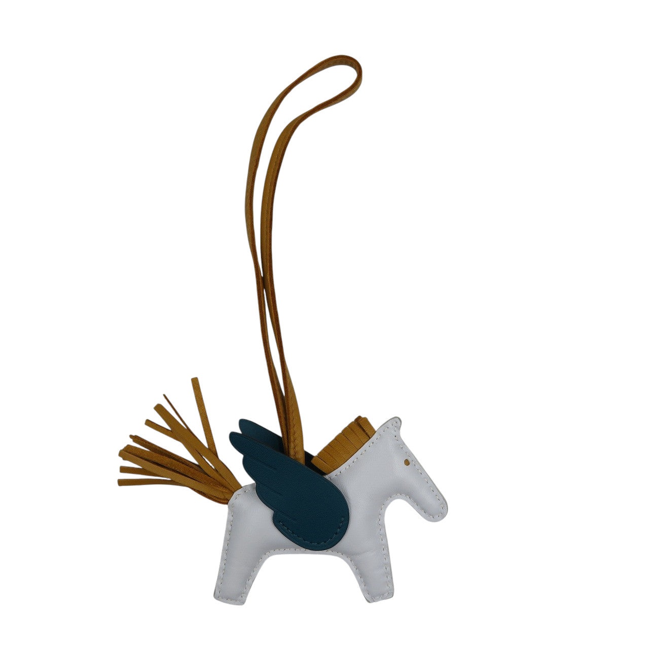 美品 エルメス ロデオペガサスPM アニョーミロ ブルーブリュム ヴェールボスフォール セサミ Z刻印 バッグチャーム 0354【中古】HERMES