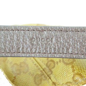 未使用 グッチ アディダス 696475 ナイロン レザー ブラウン M GGクリスタル ベースボールキャップ 帽子 0356【中古】GUCCI