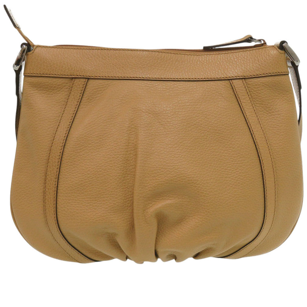 新品同様 グッチ アビー 265691 レザー キャメル ショルダーバッグ 0362【中古】GUCCI