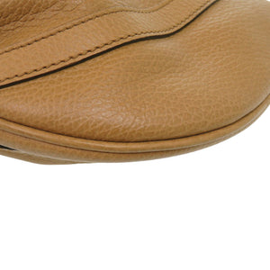 新品同様 グッチ アビー 265691 レザー キャメル ショルダーバッグ 0362【中古】GUCCI