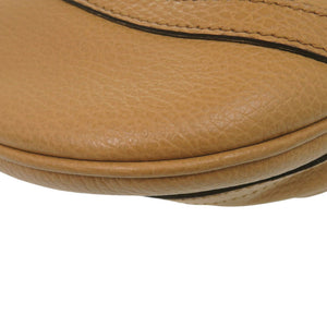 新品同様 グッチ アビー 265691 レザー キャメル ショルダーバッグ 0362【中古】GUCCI