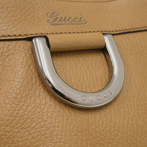 新品同様 グッチ アビー 265691 レザー キャメル ショルダーバッグ 0362【中古】GUCCI