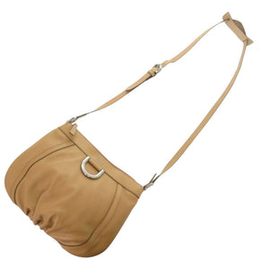 新品同様 グッチ アビー 265691 レザー キャメル ショルダーバッグ 0362【中古】GUCCI