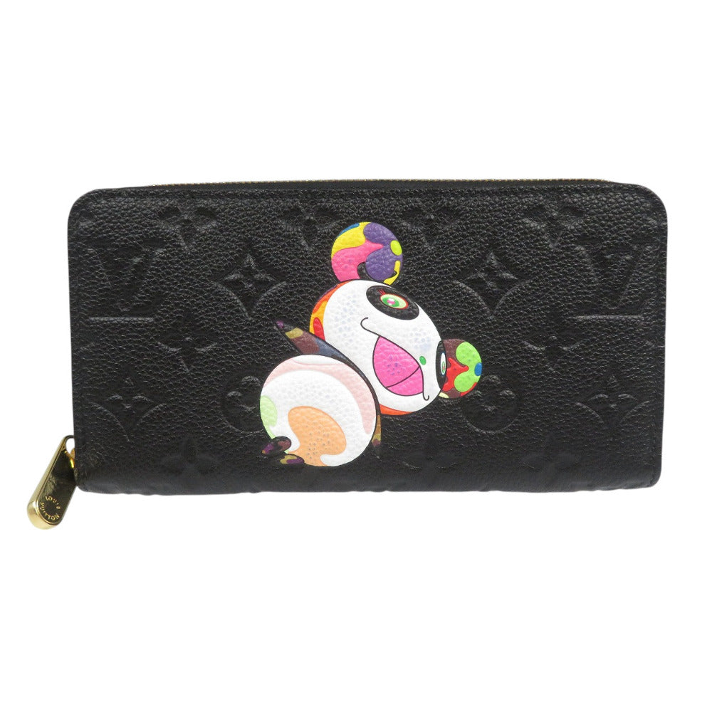 ルイヴィトン モノグラムアンプラント パンダ M14160 村上隆 LV×TM 日本限定 ICチップ ノワール マルチカラー 長財布 0363【中古】LOUIS VUITTON