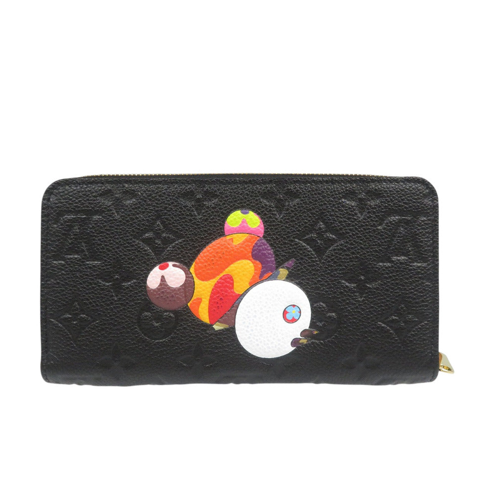 ルイヴィトン モノグラムアンプラント パンダ M14160 村上隆 LV×TM 日本限定 ICチップ ノワール マルチカラー 長財布 0363【中古】LOUIS VUITTON