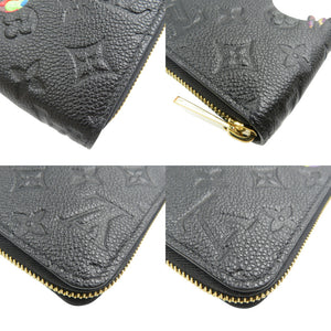 ルイヴィトン モノグラムアンプラント パンダ M14160 村上隆 LV×TM 日本限定 ICチップ ノワール マルチカラー 長財布 0363【中古】LOUIS VUITTON