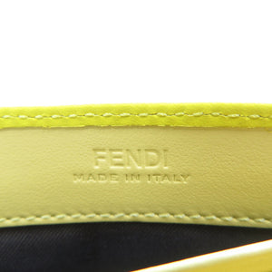 新品同様 フェンディ FFダイヤモンド 8M0251 レザー ゴールド金具 イエロー 長財布 0364【中古】FENDI
