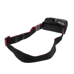 未使用 クリスチャンルブタン 1215059 クロコ型押しレザー シルバー金具 ブラック レッド クロスボディ バッグ 0370【中古】Christian Louboutin