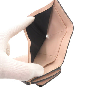 新品同様 フェンディ ローマ マイクロ 8M0395 レザー ピンク 三つ折り財布 0377【中古】FENDI