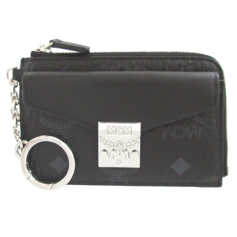 新品同様 エムシーエム PVC ブラック 黒 カードケース コインケース フラグメントケース 0378【中古】MCM