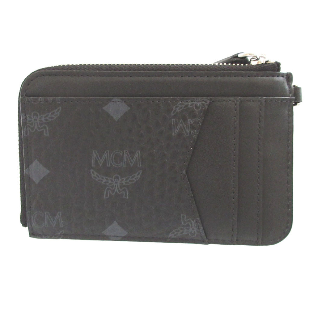 新品同様 エムシーエム PVC ブラック 黒 カードケース コインケース フラグメントケース 0378【中古】MCM