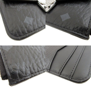 新品同様 エムシーエム PVC ブラック 黒 カードケース コインケース フラグメントケース 0378【中古】MCM